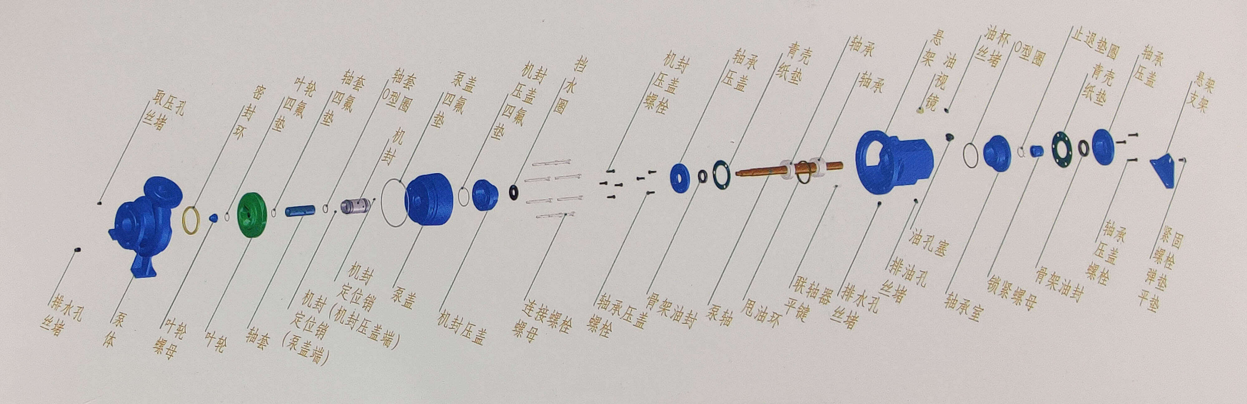 NXH系列单级端吸化工榴莲视频APP地址结构图
